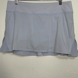 Lululemon Gray Silver Athletic Skort Skirt Short Tennis